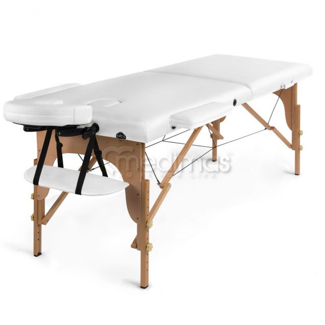 Stół do masażu składany - drewniany 2 sekcje Prosport2
