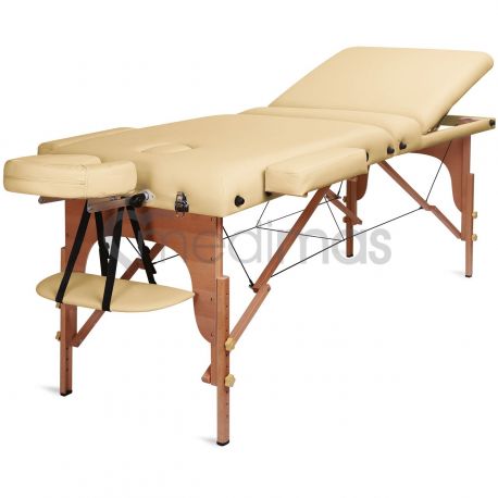 Stół do masażu składany - drewniany 3 sekcje Prosport3 Deluxe